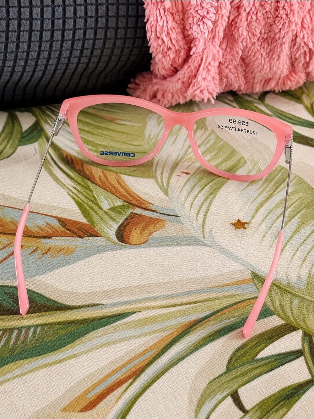 Converse Retro Pink Cat-Eye Eyeglass Frames - Picture 5 of 6